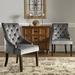 Side Chair - Dukinfield 24.25" Wide Side Chair in Gray Laurel Foundry Modern Farmhouse® | 37.5 H x 24.25 W x 24.4 D in | Wayfair