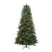 Northlight Seasonal 6.5' Pre-Lit Medium Frosted Dunton Spruce Artificial Christmas Tree - Multi-Color Lights in Green/White | 78 H x 44 W in | Wayfair