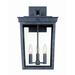 Longshore Tides Dematteo Graphite 3 - Bulb 20" H Outdoor Wall Lantern Metal/Steel in Black/Gray | 20 H x 12 W x 13.5 D in | Wayfair