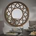 Ophelia & Co. Castellon Traditional Accent Mirror Wood in Brown | 38.6 H x 38.6 W x 1.2 D in | Wayfair FBB5EAA94EE04160AB7ED9B4F601D9AD