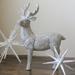 Northlight Seasonal 10.5" Gray & Silver Faux Wood Grain Standing Deer Christmas Figure Ceramic | 10.5 H x 7.75 W x 2.25 D in | Wayfair