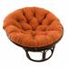 World Menagerie Indoor Lounge Outdoor Chair Cushion Polyester/Cotton Blend in Orange/Red | 7 H x 48 W in | Wayfair WLDM2618 37934841