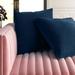 Willa Arlo™ Interiors Batchelder Square Velvet Pillow Cover Velvet in Blue/Navy | 18 H x 18 W x 1 D in | Wayfair 23B566097F8D480E83293644CB81A258