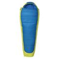 Mountain Warehouse Mummy Shaped Microlite 1400 Sleeping Bag - 3/4 Season, Insulated Camping Bag - Best for Spring Summer Blue Left Handed Zip - Regular Length (200cm)