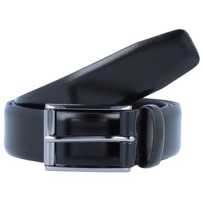 Strellson Premium Gürtel Leder 110 cm Schwarz Herren