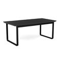 Lesro Gansett Waiting Reception Coffee Table Metal Frame 20x40" High Pressure Laminate Top Wood/Metal in Black | 16 H x 40 W x 20 D in | Wayfair