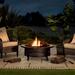 Sunjoy 40 in. Round Wood Burning Firepit Table | 23.23 H x 40 W x 40 D in | Wayfair A301017500