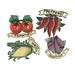 Rosalind Wheeler Galeana Kitchen Magnets Fruit Sculpture Metal in Red | 0.1 H x 3 W x 3 D in | Wayfair 7499A19665F341E2B2A4A668196C2576