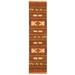 Brown 120 x 30 W in Area Rug - Union Rustic Handwoven Flatweave Wool Rust/Area Rug Wool | 120 H x 30 W in | Wayfair