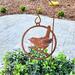 The Holiday Aisle® Metal Rustic Wren on Branch Garden Stake Metal | 3 H x 3 W x 1 D in | Wayfair C29ADF22D6B24A70956D80CD9355527F