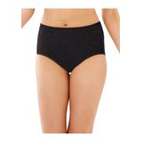 Plus Size Women's Comfort Revolution Brief by Bali in Black Damask (Size 11)