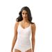 Plus Size Women's Lace 'N Smooth Cami by Bali in White (Size 3X)