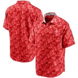 Men's Tommy Bahama Crimson Alabama Tide Sport Jungle Shade Camp Button-Up Shirt