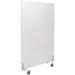 36"W x 60"H White Laminate Mobile Washable Office Partition