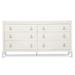 Bernhardt Calista 6 Drawer Double Dresser Wood in Brown/White | 36.25 H x 68.63 W x 20.5 D in | Wayfair 388051