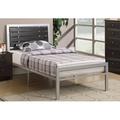 Hokku Designs Agenore Platform Bed Metal in Gray/Brown | 41 H x 54 W in | Wayfair 2A81AB2640764A3CB4D9C708E264FBAD