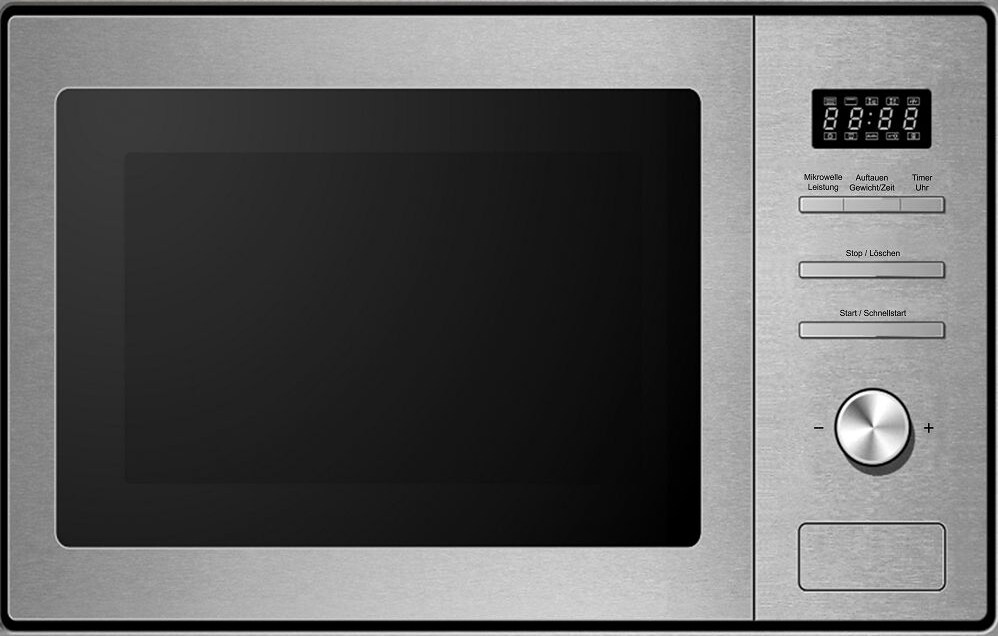 PKM Einbaumikrowelle MW820EBM - Edelstahl, 800Watt, 20 Liter Image