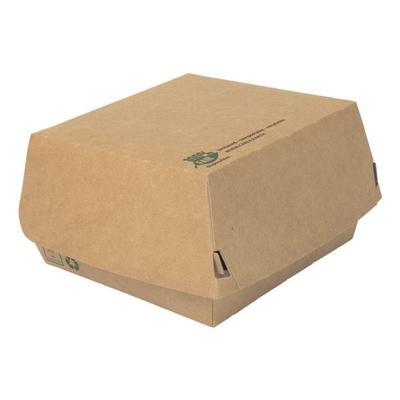 Papstar Burger-Boxen »pure 100% fair«, 80 Stück braun, 12.5x7x12.5 cm Image