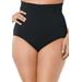 Plus Size Women's Instant Shaper Medium Control Seamless High Waist Brief by Secret Solutions in Black (Size 20/22) Body Shaper