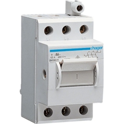 Hager Ausschalter REG, 3S, 63A, 400V, Ausschalter, 2,5TE, SH363K Image