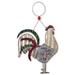 Sunset Vista Designs Co. 2 Piece Rooster Hanging Figurine Ornament Set Metal in Gray | 6.25 H x 5.25 W x 0.75 D in | Wayfair 15327