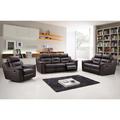 Hokku Designs Aolany 3 Piece Reclining Living Room Set, Leather | 123 H x 123 D in | Wayfair Living Room Sets A910A34139C54ABBA3A6AB181649CD66