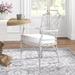 Kelly Clarkson Home Ryman Cross Back Arm Chair Wicker/Rattan in White | 39 H x 22 W x 25 D in | Wayfair E1F5603D42AD43AF9DD8957B25A489B7