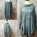 Anthropologie Sweaters | Anthropologie Field Flower Oversize Sweater | Color: Blue/White | Size: M