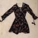 American Eagle Outfitters Dresses | Ae Floral Dress | Color: Black/Orange | Size: Xs