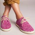 Anthropologie Shoes | Anthropologie Suede Oxfords | Color: Pink | Size: 9.5