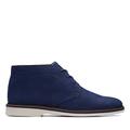 Clarks Herren Malwood Mid Chukka-Stiefel, Navy Nubuk, 41.5 EU