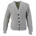 Relco Mens Waffle Knit V Neck Long Sleeved Cardigan (Size XX Large, Stone)