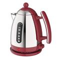 Dualit Lite Kettle - 1.5L Jug Kettle - Polished with Gloss Red Trim, High Gloss Finish - Fast Boiling Kettle by Dualit - 72001