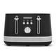 Morphy Richards Illumination 4 Slice Toaster, 7 Toast Settings, Browning Controls, Variable Width Slots, Auto Pop-up, Removeable Crumb Tray, Cord Storage, 1500W, Black, 248020
