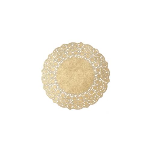 Tortenspitze rund, 31cm, gold 10 x 100 St.