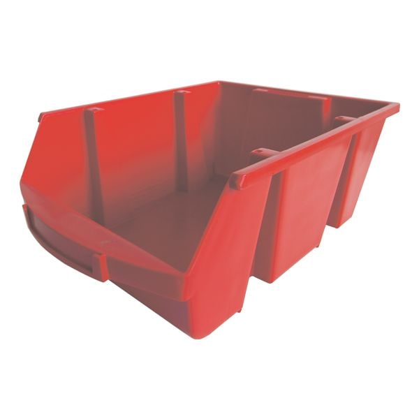 Viso 8x Sichtlagerkästen 28 Liter rot, 30x17.5x45.5 cm Image