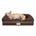 Friends Forever Chester Pet Couch w/ Solid Memory Foam Bolster Polyester/Memory Foam in Brown | 6 H x 25 W x 20 D in | Wayfair PET63PC4857