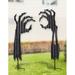 Sunset Vista Designs Co. 2 Piece Zombie Hands Garden Stake Set Metal in Black | 23 H x 6.5 W x 0.25 D in | Wayfair 15312