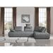 Gray Sectional - AllModern Intention 124" Wide Reversible Modular Sectional Polyester | 33 H x 124 W x 83 D in | Wayfair