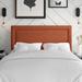 Mercury Row® Rowberrow Upholstered Panel Headboard Upholstered in Orange/White/Black | 51 H x 56 W x 3 D in | Wayfair BRSD4452 26744492