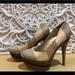 Jessica Simpson Shoes | Jessica Simpson“Colie”Multi Stripe Platform Pumps | Color: Brown/Cream | Size: 9