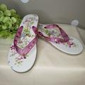 Disney Shoes | Disney Tinkerbell Pink Bling Flip Flops | Color: Pink/White | Size: 9