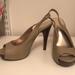 Jessica Simpson Shoes | Jessica Simpson Peep Toe Heels | Color: Tan | Size: 7.5