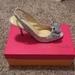 Kate Spade Shoes | Kate Spade Charm Heels Size 9 | Color: Silver | Size: 9