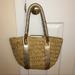 Michael Kors Bags | Like New Michael Kors Straw Santorini Tote Gold | Color: Gold/Tan | Size: Os