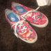 Vans Shoes | Floral Women’s Size 9 Vans | Color: Pink/Red | Size: 9