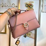 Gucci Bags | Gucci Interlocking Gg Pink Top Handle Shoulder Bag | Color: Gold/Pink | Size: Os