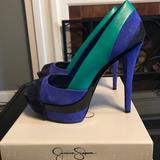 Jessica Simpson Shoes | Jessica Simpson Weema Platform Heels Size 9 | Color: Blue | Size: 9
