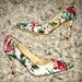 Jessica Simpson Shoes | Jessica Simpson Layelia Floral Heels Size 8.5 M | Color: Blue/Pink | Size: 8.5
