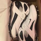 Nike Shoes | Nike Air Zoom Blade Pro D Football Cleats White | Color: Black/White | Size: 14.5